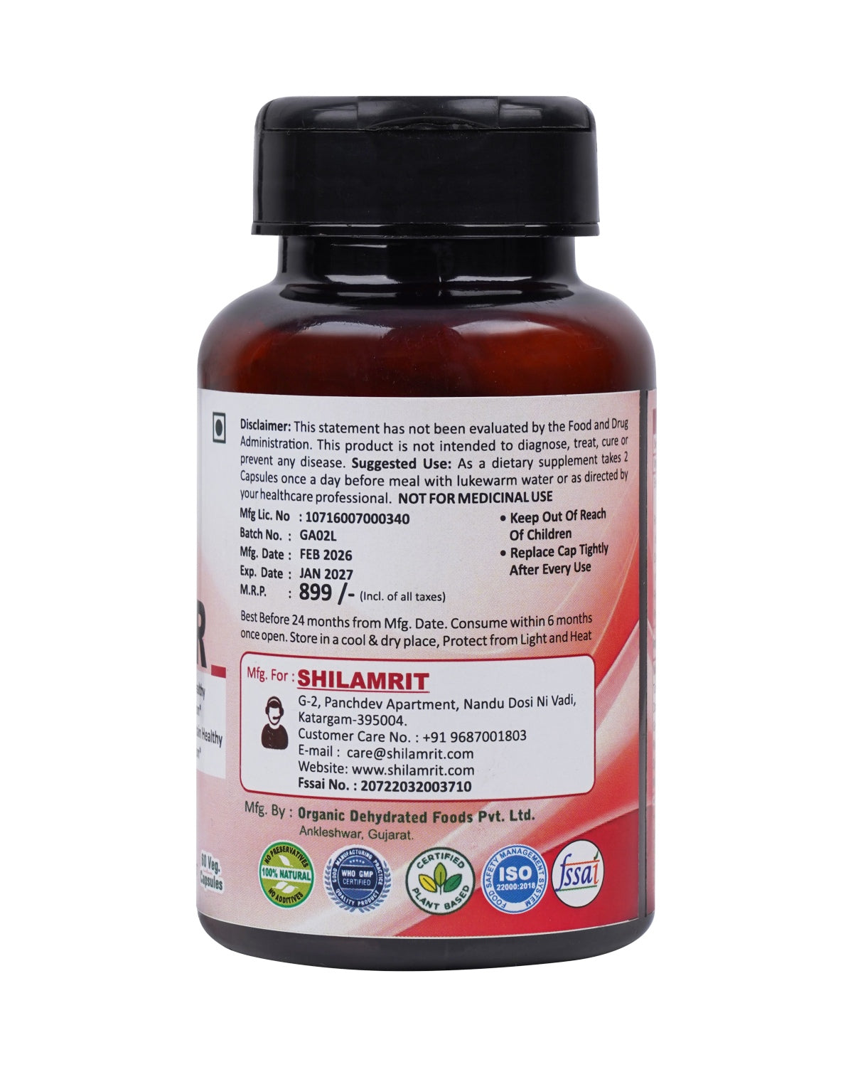 Shilamrit Plant-Based Liver Detox Capsules