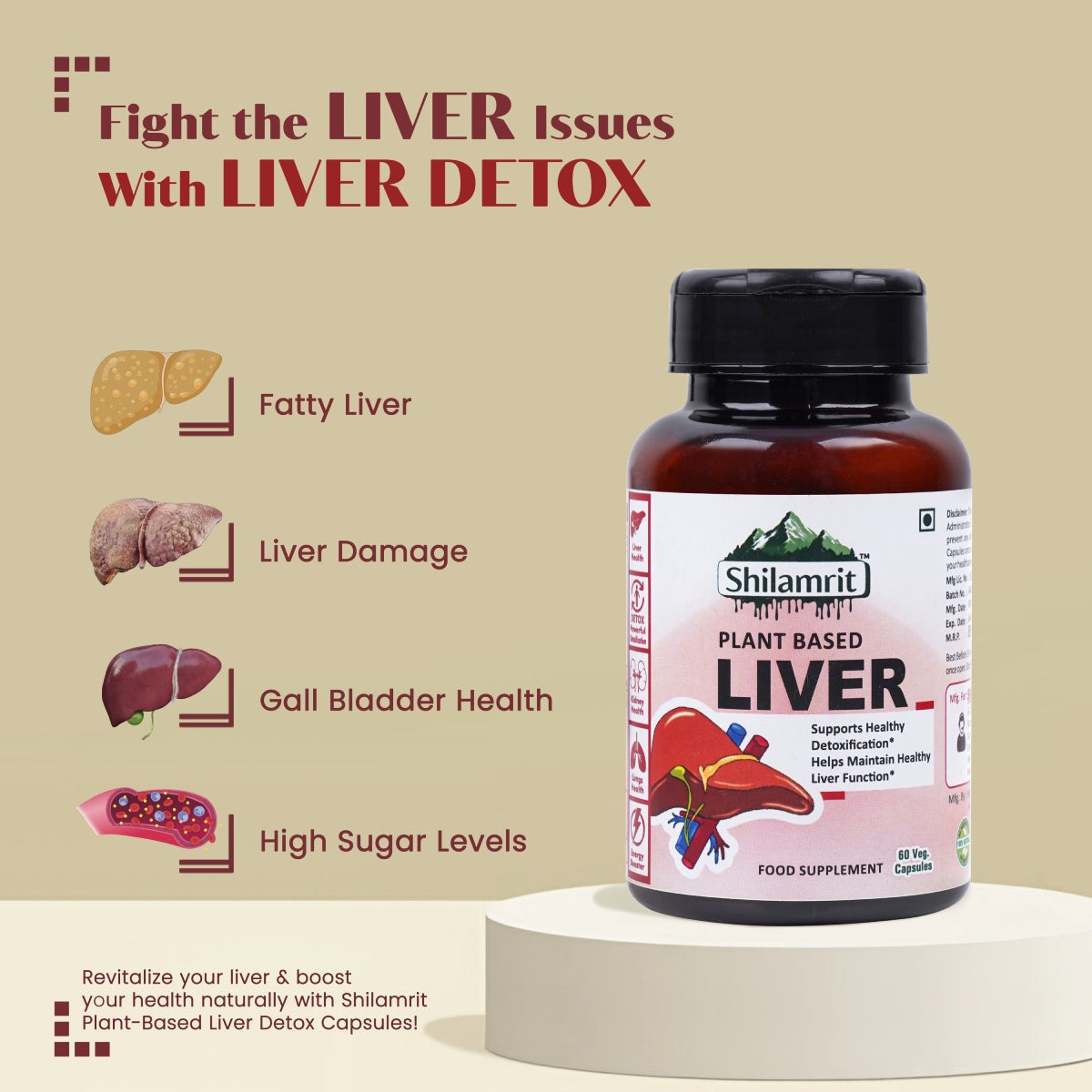 Shilamrit Plant-Based Liver Detox Capsules